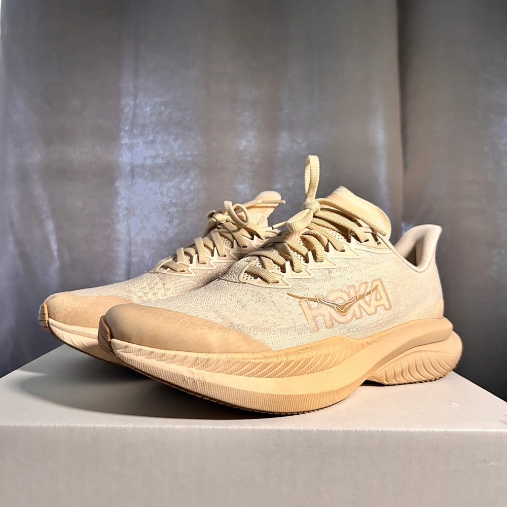 Hoka Youth Beige Athletic Shoes